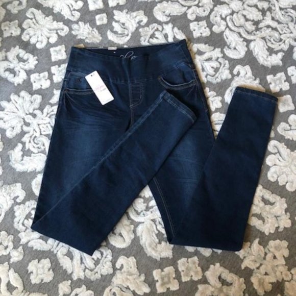 Lola ANNA RLB, Dark Wash, cropped ankle, Pull on, Skinny jeans, Size 2, NWT - Picture 1 of 9